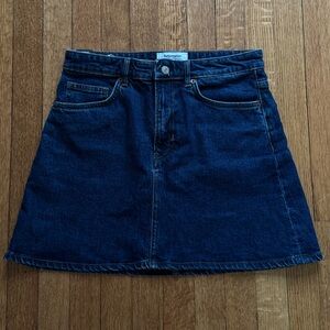 Lydia High Rise Denim Mini Skirt